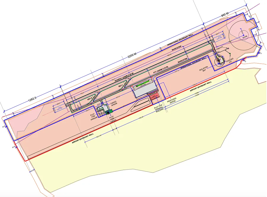 Dholera International Airport construction